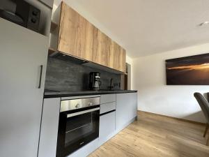 Kuchyň nebo kuchyňský kout v ubytování Appartement Ski-Willy