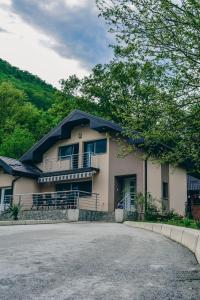 a large house with a driveway in front of it at Villa Tasnim in Dobrenica