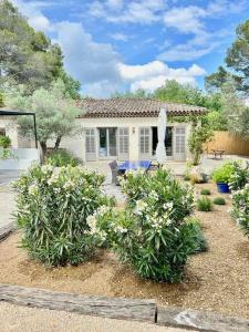 Vonkajšia záhrada v ubytovaní LE CABANON Valbonne