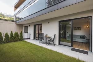 Vonkajšia záhrada v ubytovaní Thalhof Apartments