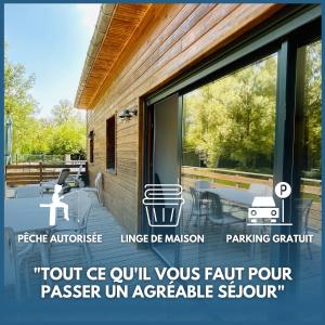 Fotografie z fotogalerie ubytování Chalet avec terrasse sur pilotis vue sur l'étang v destinaci Rue