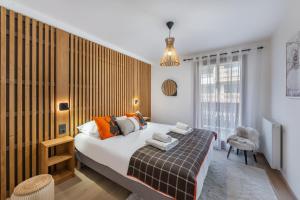 Posteľ alebo postele v izbe v ubytovaní Perle de Savoie - Apt A401 - BO Immobilier - Châtel - Châtel Multipass Été 2025 en option au tarif de 3euros par jour et par personne