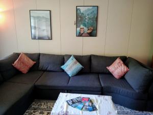 A seating area at Apartment with great view at Residence Brunner