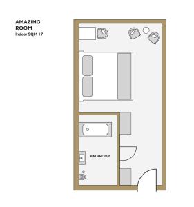 Planimetria di Superior East Wing Rooms by FIVE Zurich