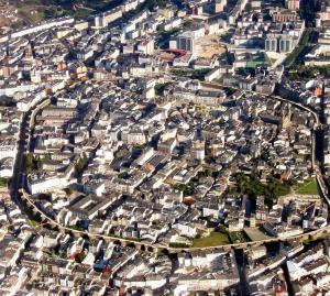 A general view of Lugo or a view of the city taken from Az apartmant