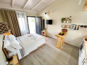 Postel nebo postele na pokoji v ubytování Gardy rooms