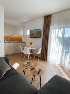 Kuchyň nebo kuchyňský kout v ubytování Apartmani Živanović Ulcinj