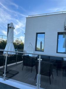 Balkón nebo terasa v ubytování DeLuxe House Valencia