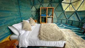 Postel nebo postele na pokoji v ubytování Glamping Magic Love