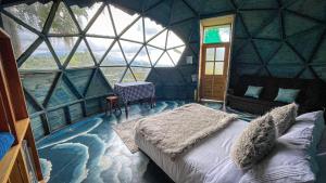 Postel nebo postele na pokoji v ubytování Glamping Magic Love