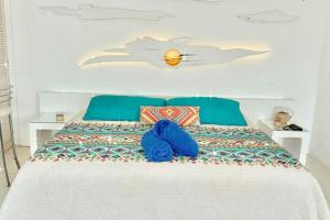 En eller flere senge i et værelse på Hermosa vista a la bahía