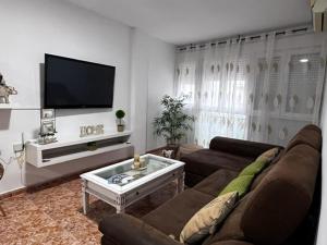 TV a/nebo společenská místnost v ubytování Apartamentos custodio