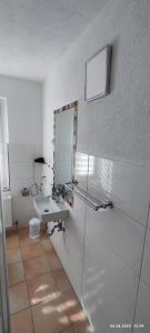 Koupelna v ubytování Ferienwohnung Groitzsch