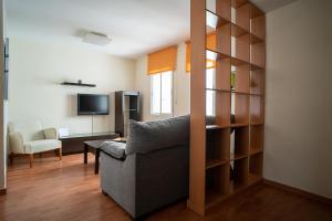 Televízia a/alebo spoločenská miestnosť v ubytovaní Espléndido piso en el centro
