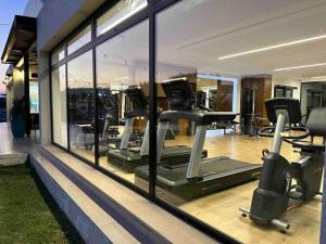 Fitness centrum a/nebo fitness zařízení v ubytování Studio LAURA with a view of the sea near the beach in northern Cyprus