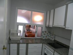 A kitchen or kitchenette at Apartamentos Miramar-Nautic-Arysal