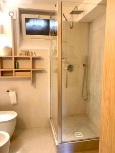 Phòng tắm tại Miini loft di pregio a Roma Nord- Ponte Milvio