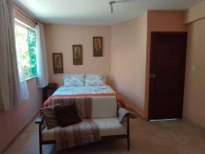 Ένα ή περισσότερα κρεβάτια σε δωμάτιο στο B&B Caminho da Floresta
