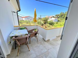 Ein allgemeiner Bergblick oder ein Berglick von der Ferienwohnung aus
