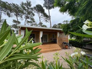 Zahrada ubytování LunaBay Biograd Mobile Home