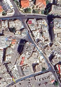 una mappa di una città con autostrada di Luxury Apartment, near Pinikoudes beach a Larnaka