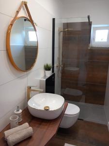 Et badeværelse på Apartman Laura