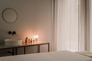 Katil atau katil-katil dalam bilik di The Comodo Bad Gastein, a Member of Design Hotels