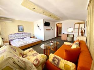 TV a/nebo společenská místnost v ubytování Family Hotel The Golden fish