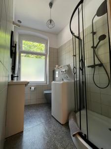 Kúpeľňa v ubytovaní BISCHOFSBERG Gdańsk City Center Apartments