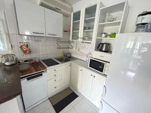 Kuchyň nebo kuchyňský kout v ubytování Apartments Sanda