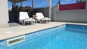Bazén v ubytovaní Traum Ferienwohnung mit Pool am Meer, Kroatien, Istrien, Liznjan bis 6 Personen, Urlaub an der Adria alebo v jeho blízkosti