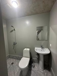 Koupelna v ubytování Hotel Amigo