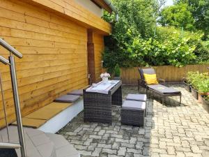 Vonkajšia záhrada v ubytovaní Ferienhaus Eisenberg