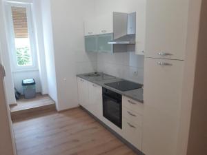 Kuchyň nebo kuchyňský kout v ubytování Apartman Matteo
