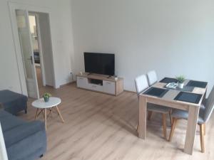 TV a/nebo společenská místnost v ubytování Apartman Matteo