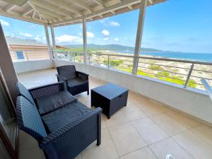 Balkón nebo terasa v ubytování Sea View