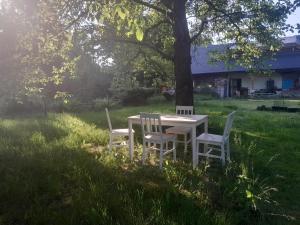 Garður fyrir utan Chaloupka Pod jabloněmi