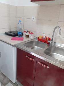 Kuchyň nebo kuchyňský kout v ubytování Apartmani "Helena"