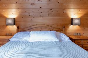 Postel nebo postele na pokoji v ubytování Almhaus Gensbach