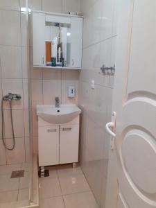 Koupelna v ubytování Apartmani "Helena"