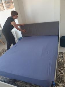 Posteľ alebo postele v izbe v ubytovaní studio Vue mer au cœur de malo les bains pieds dans l eau