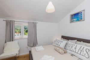 Ένα ή περισσότερα κρεβάτια σε δωμάτιο στο Apartment Green Oase