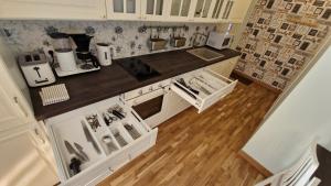 Kuchyň nebo kuchyňský kout v ubytování Kivi Residence