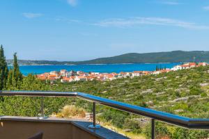 a view from the balcony of a house at Apartman Enzzo in Šibenik