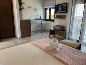 TV a/nebo společenská místnost v ubytování Apartment & Studios Haido