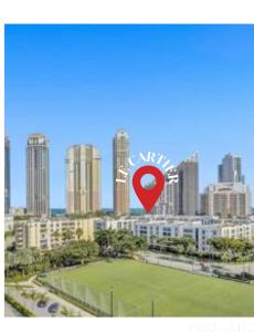 Nespecifikovaný výhled na destinaci Miami Beach nebo výhled na město při pohledu z apartmánu