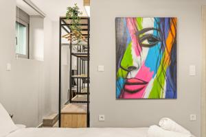 Postel nebo postele na pokoji v ubytování Petra Suite