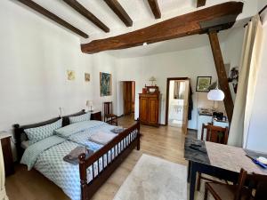 Postel nebo postele na pokoji v ubytování Apartment Ahrquelle im Posthalterhof mit Sauna