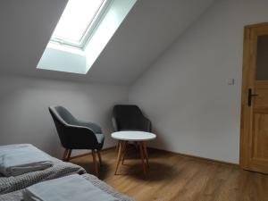 Postel nebo postele na pokoji v ubytování Apartmán Poštolka