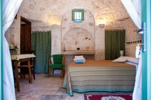 Postel nebo postele na pokoji v ubytování Trulli Boccadoro